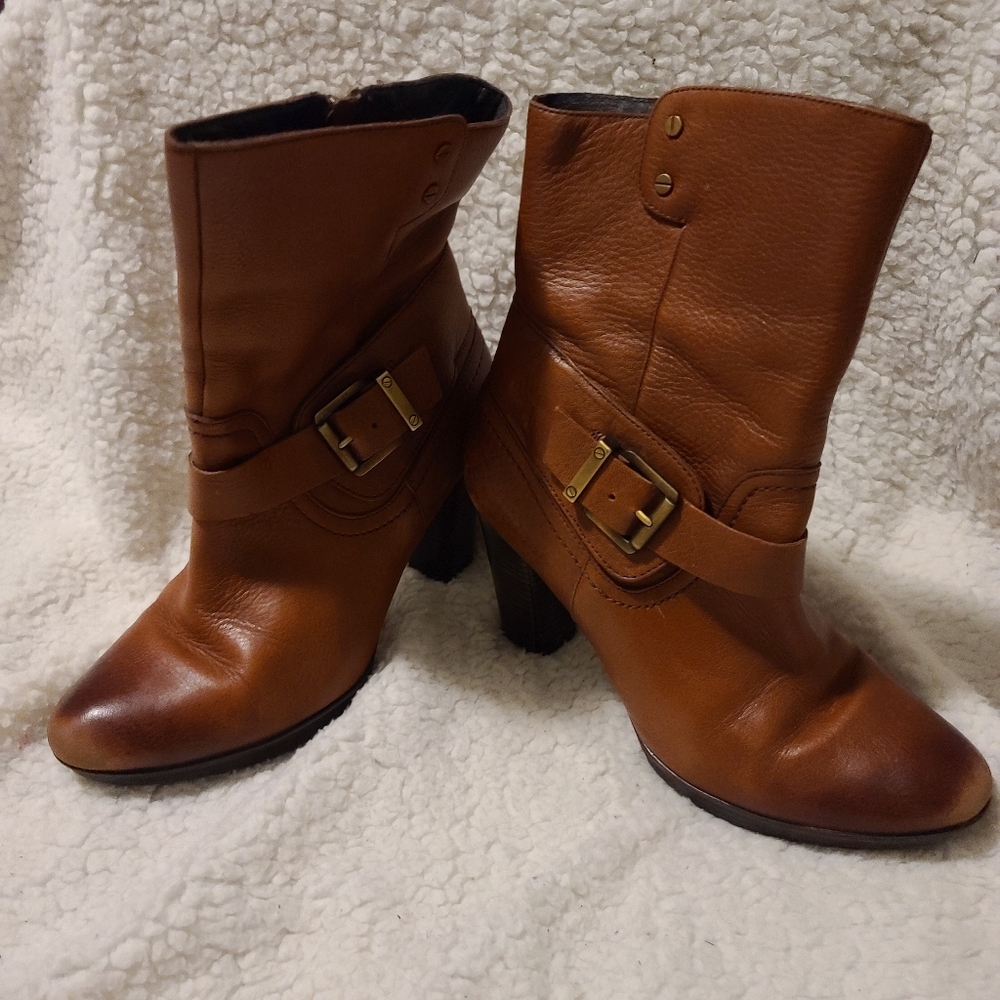 Clarks Brown Leather Dress Boots